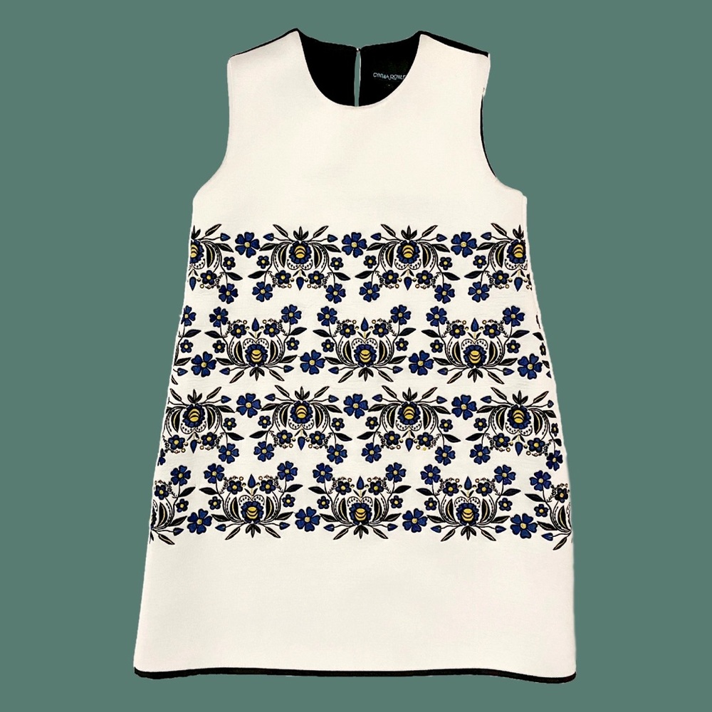 Cynthia Rowley Embroidered Shift Dress MSRP $495